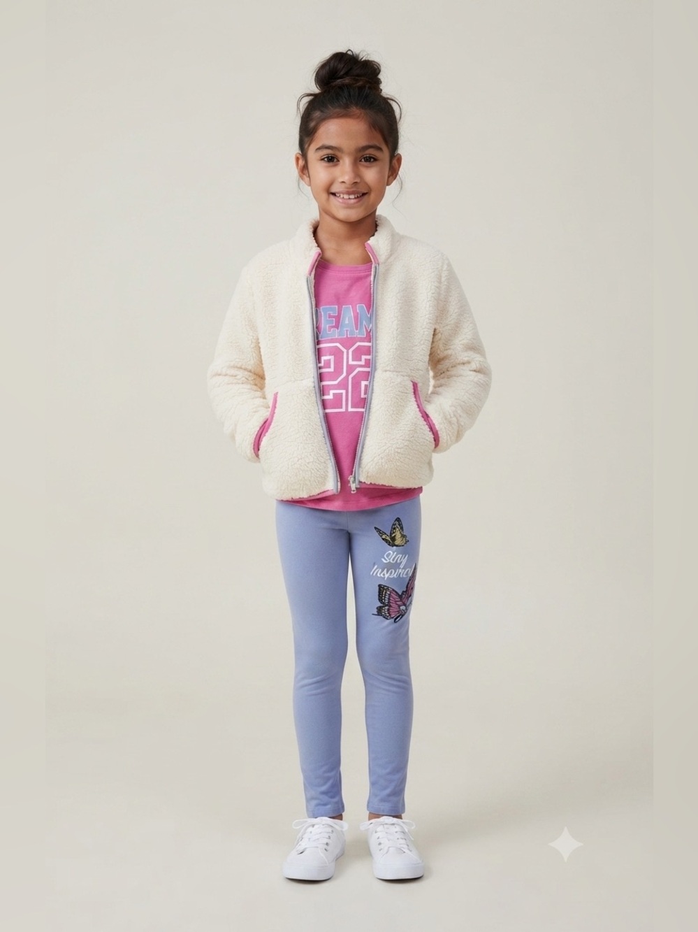 Pink Velvet Girls 3 Piece Set